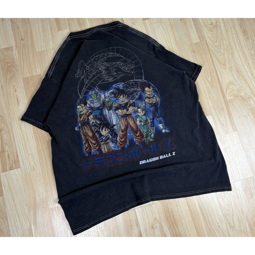 Y2K Dragon Ball Z Graphic T-Shirt / Big Graphic / Size Medium / Faded